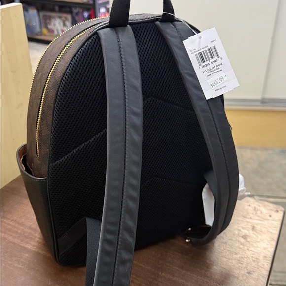 🔥🎁NWT! Coach Court Backpack in Signature Canvas Brown/Black Msrp:$550.00 - Picture 2 of 7